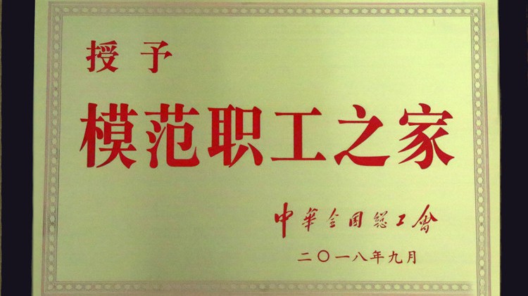 国字号荣誉，尊龙凯时股份工会喜获“全国模范职工之家”